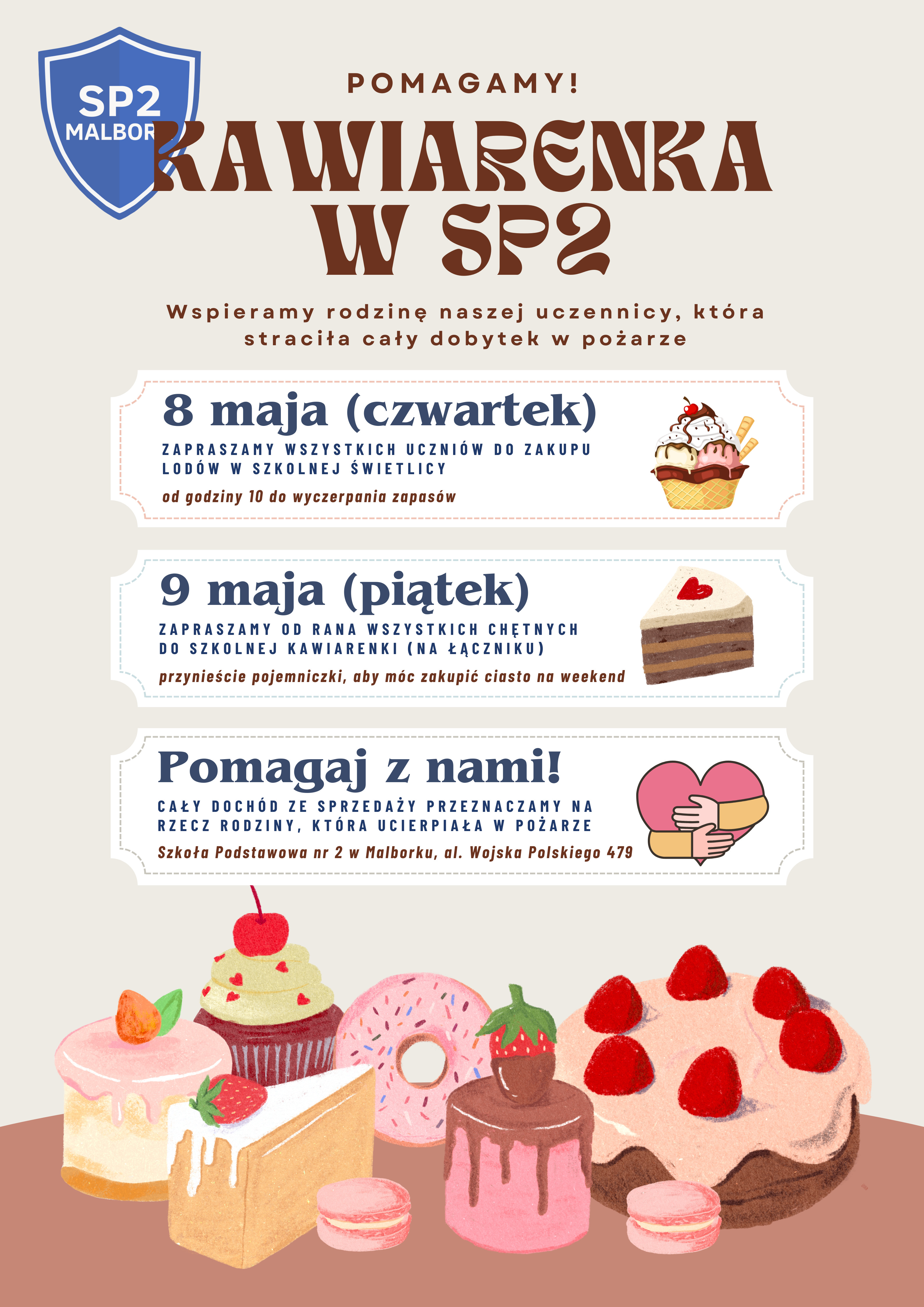 Pomagamy! Kawiarenka już jutro