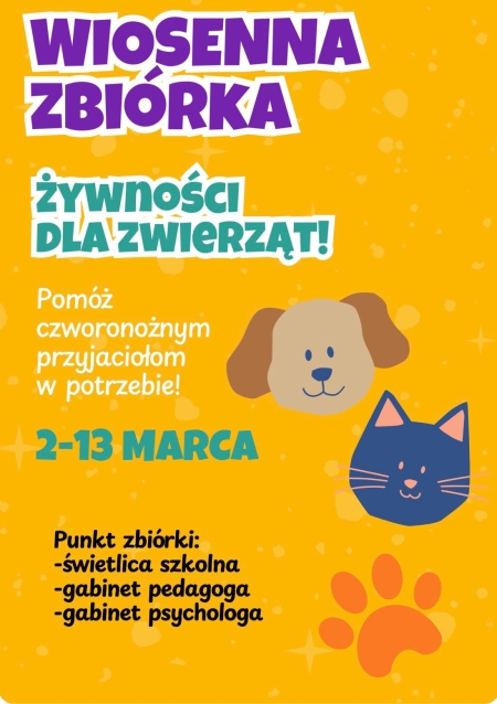 Wiosenna zbiórka żywności dla zwierząt