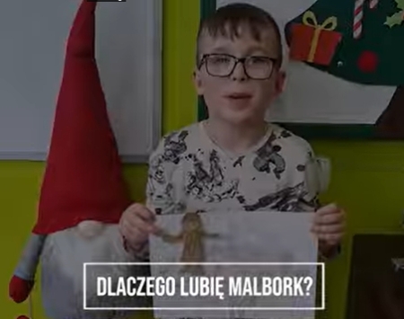 Klasa 1a z wyróżnieniem w konkursie ''Dlaczego lubię mieszkać w Malborku?''