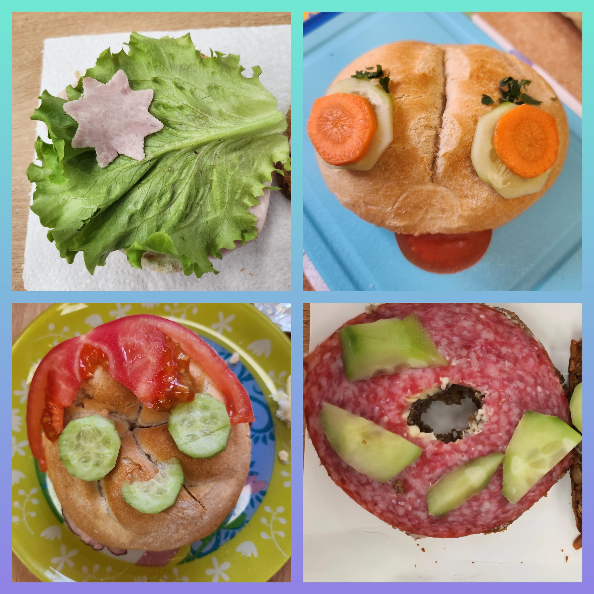 Klasa 1b zdrowie ma wypisane na talerzu 