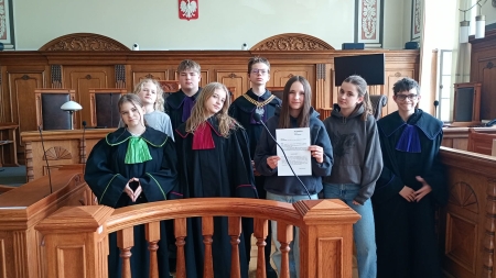 Wycieczka edukacyjna do Sądu Rejonowego i Okręgowego w Elblągu 